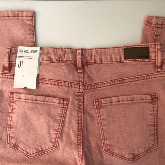 Garage - Pink High Waist Skinny Jegging - Size 1 - Picture 6 of 11